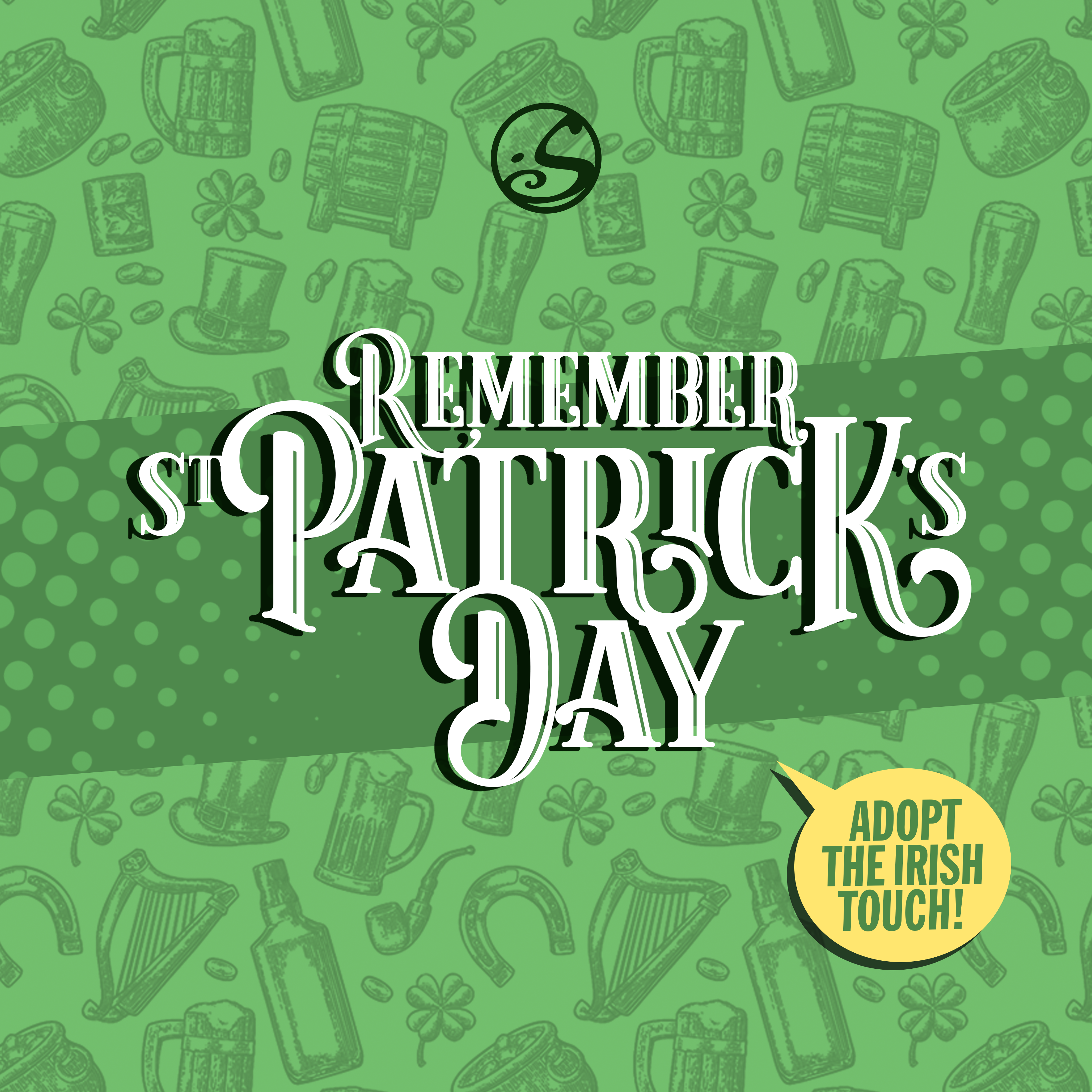 *Souvenez-vous de la Saint Patrick. Adoptez la touche irlandaise.